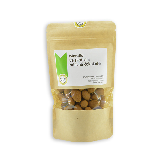 Mandle v mléčné čokoládě se skořicí 200g