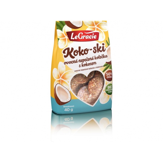 Ovocné nepečené sušenky Koko-ski 40g