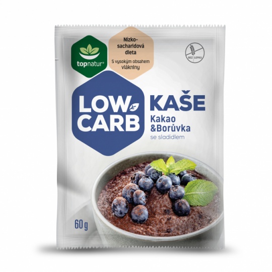 LOW CARB | KETO kaše Kakao & Borůvka 60g (1 porce)