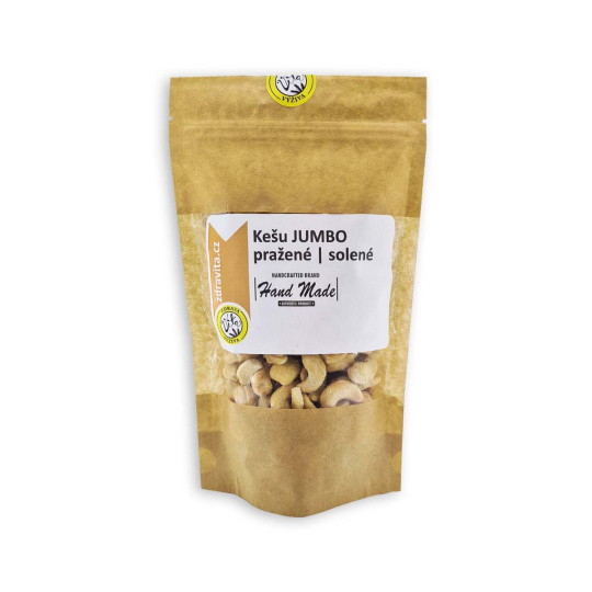 Kešu JUMBO pražené | solené 1000g |  praženo vzduchem bez oleje