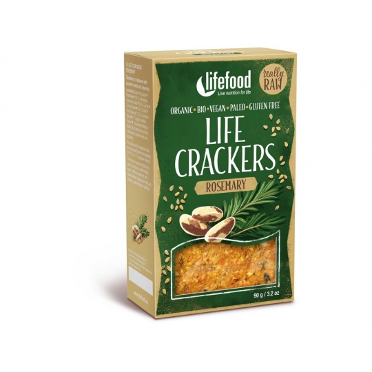 Bio Life crackers Rozmarýnové RAW 90 g