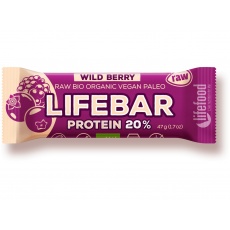 Bio tyčinka Lifebar protein Wild berry 47g  min. trv.12.5.2023