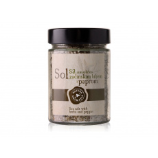 Mořská hrubá stonská sůl s bylinkami a pepřem 300 g