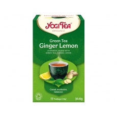 Bio Zelený čaj Zázvor Citrón Yogi Tea 17 x 1,8 g
