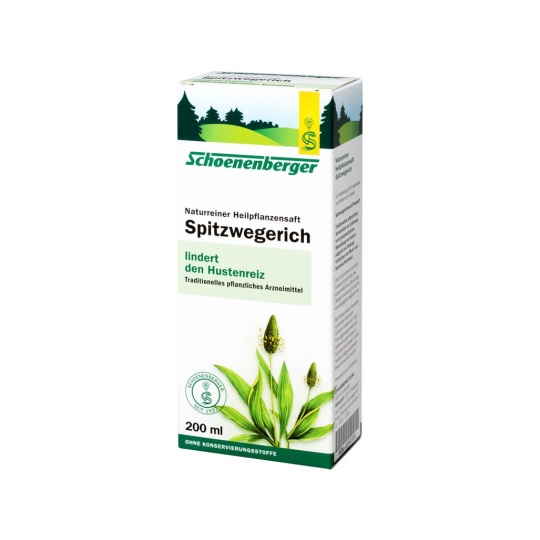 Bio čerstvá rostlinná šťáva Schoenenberger - Jitrocel 200ml