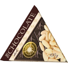 Trojúhelníková čokoláda - hořká s mandlemi 100g