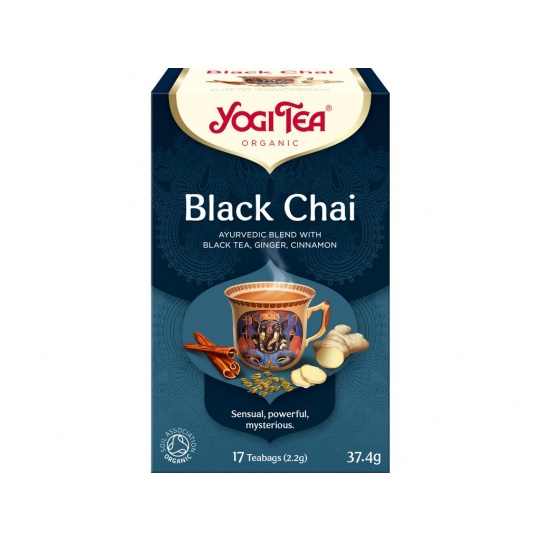 Bio Černý chai Yogi Tea 17 x 2,2 g